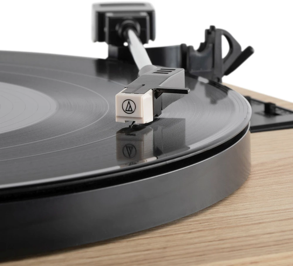 Victrola VTS-1300-NAT-INT Harmony Turntable, rusvai gelsvas