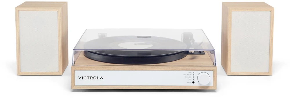 Victrola VTS-1300-NAT-INT Harmony Turntable, rusvai gelsvas