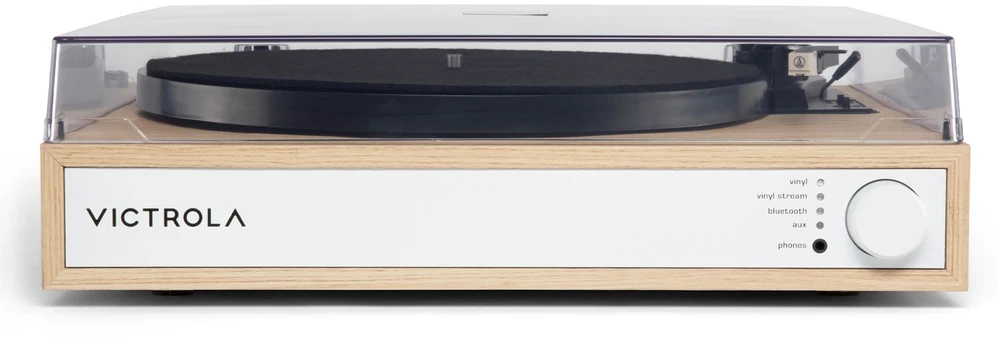 Victrola VTS-1300-NAT-INT Harmony Turntable, rusvai gelsvas