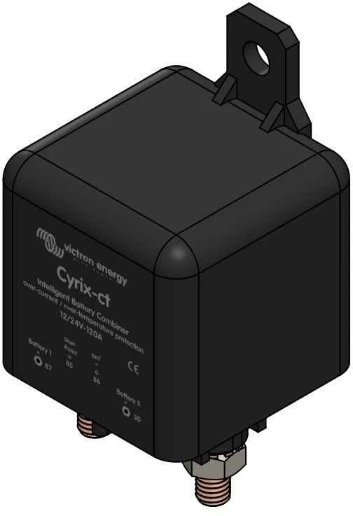 Akumuliatorių įkrovimo valdiklis Cyrix-ct 12/24V-120A, valdomas mikrokontroleriu, Victron energy