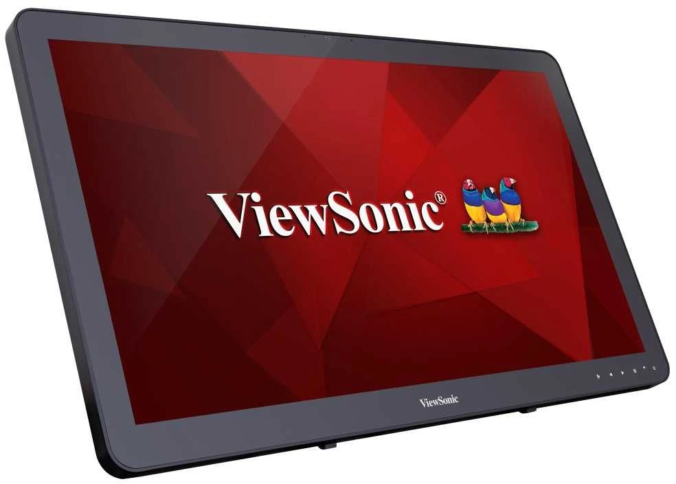 Monitorius ViewSonic 24" 16:9 (23,6") 1920 x 1080, SuperClear® VA, 10 taškų, PCAP su 200 nitų (lietimo modulis), VGA, HDMI, DisplayPort, 2 USB, garsiakalbiai, knygų stendo stilius
