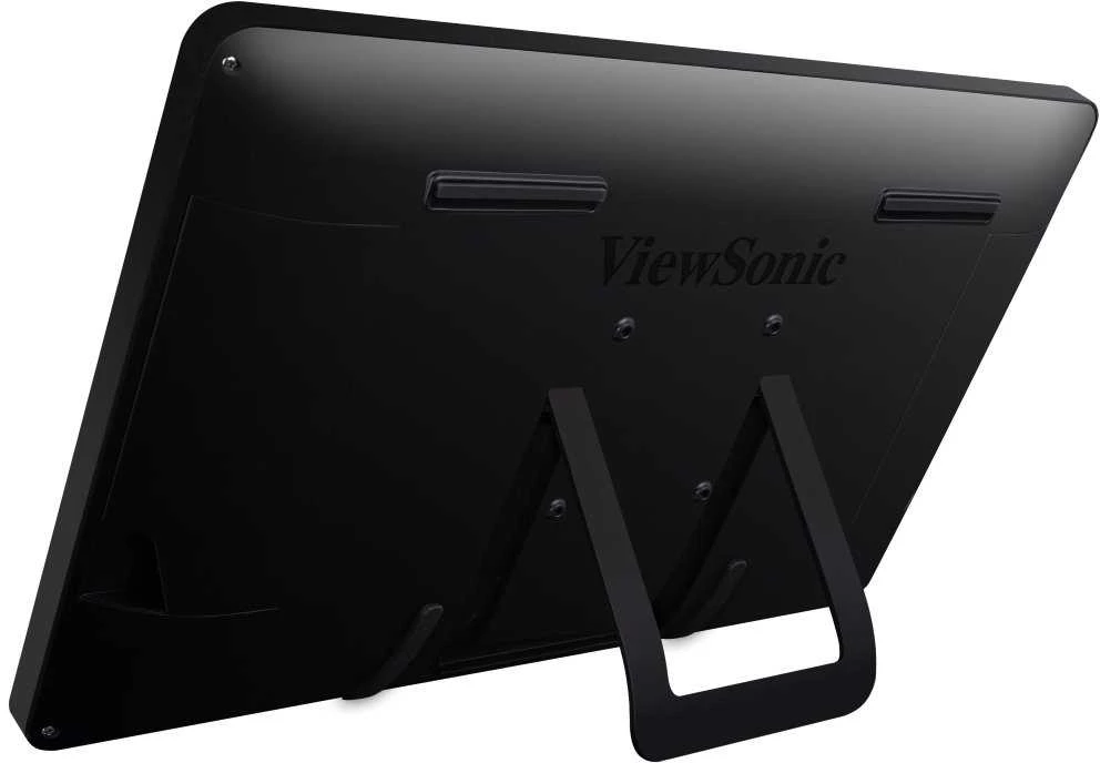 Monitorius ViewSonic 24" 16:9 (23,6") 1920 x 1080, SuperClear® VA, 10 taškų, PCAP su 200 nitų (lietimo modulis), VGA, HDMI, DisplayPort, 2 USB, garsiakalbiai, knygų stendo stilius
