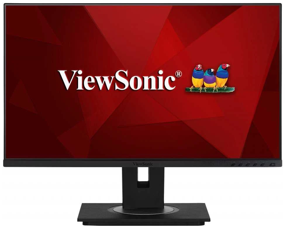 ViewSonic VG2448a-2 24 colių „Full HD Monitorius SuperClear® IPS LED“ su berėme krašteliu trijose pusėse su VGA, HDMI, „DipsplayPort“, 4 USB jungtimis, garsiakalbiais ir visiškai ergonomišku stovu, dideliu pakreipimo kampu, dviejų krypčių pasukimu, plonam klientui montuojamu dizainu.