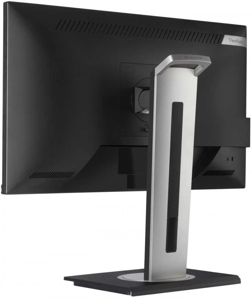 ViewSonic VG2448a-2 24 colių „Full HD Monitorius SuperClear® IPS LED“ su berėme krašteliu trijose pusėse su VGA, HDMI, „DipsplayPort“, 4 USB jungtimis, garsiakalbiais ir visiškai ergonomišku stovu, dideliu pakreipimo kampu, dviejų krypčių pasukimu, plonam klientui montuojamu dizainu.