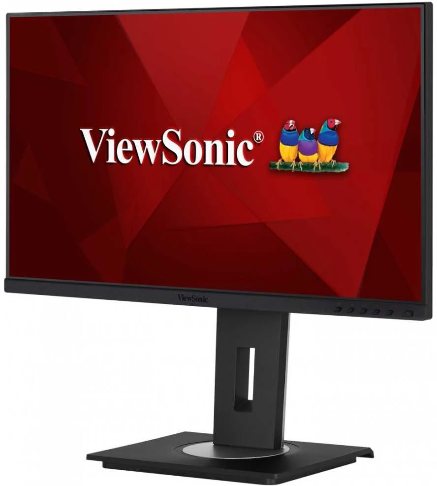ViewSonic VG2448a-2 24 colių „Full HD Monitorius SuperClear® IPS LED“ su berėme krašteliu trijose pusėse su VGA, HDMI, „DipsplayPort“, 4 USB jungtimis, garsiakalbiais ir visiškai ergonomišku stovu, dideliu pakreipimo kampu, dviejų krypčių pasukimu, plonam klientui montuojamu dizainu.