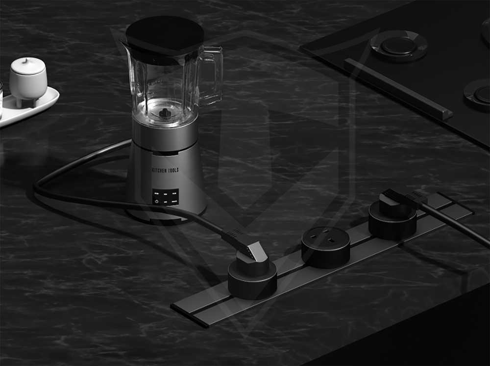 Viking USB šakotuvo modulis A60, 1x USB-A, 1x USB-C, PD, juodas
