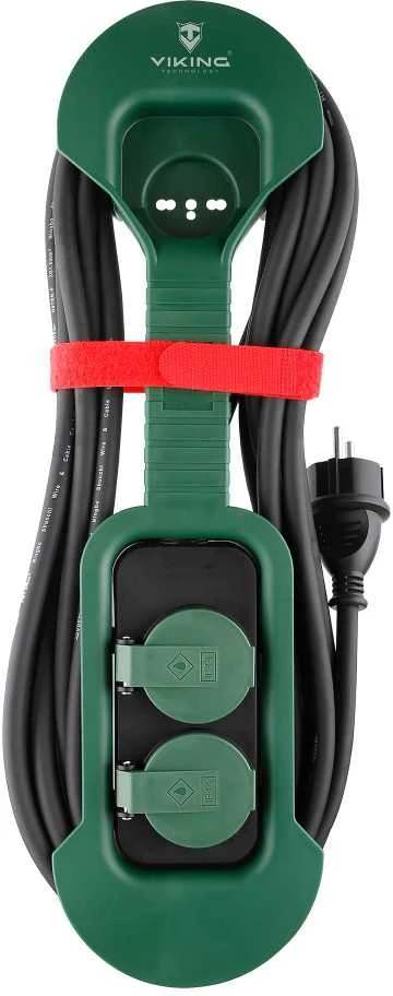 Viking tinklo prailginimo lizdas R280, 2x AC 230V, IP44, ilgis 8 m
