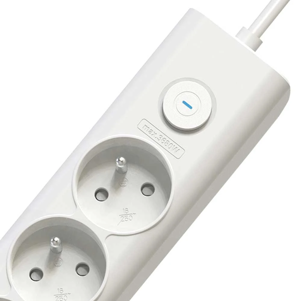 Viking tinklo praplėtimo lizdas YC53, 5x AC 230V, 1x USB-A, 2x USB-C, ilgis 1,5 m, baltas