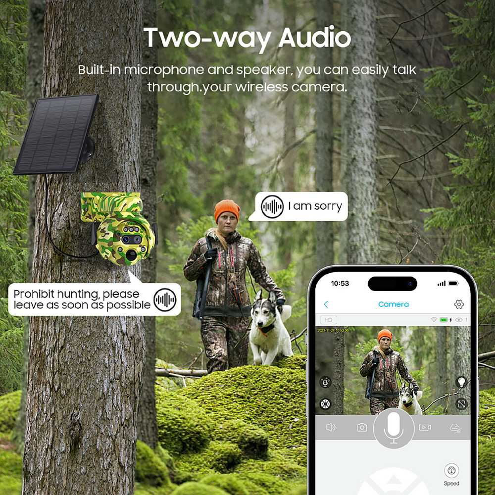 Viking saulės lauko HD kamera HDs04 4G, pilka