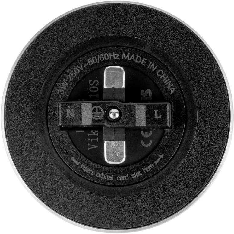 Viking Lizdas A10, LED šviestuvas 3W, juodas