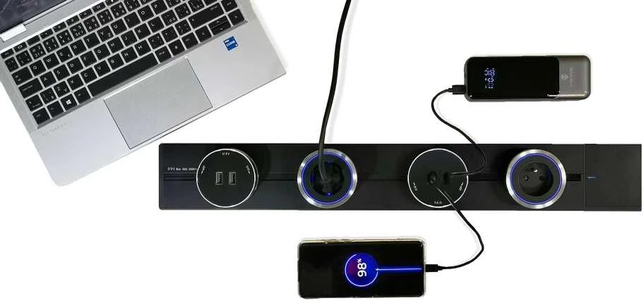 Viking lizdo modulis A20, LED lemputė su judesio jutikliu 3W, juoda