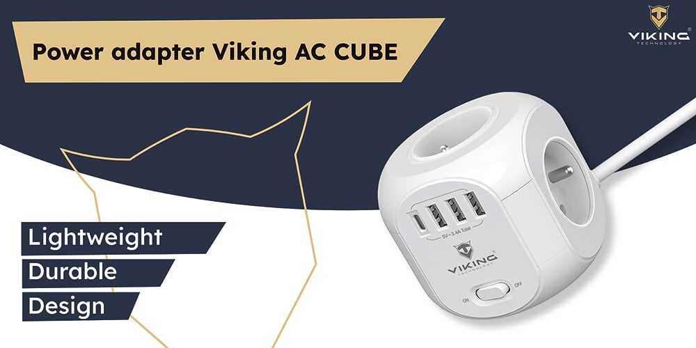 Viking AC Cube kintamosios srovės adapteris