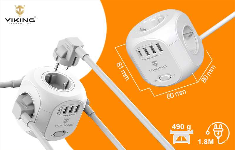 Viking AC Cube kintamosios srovės adapteris