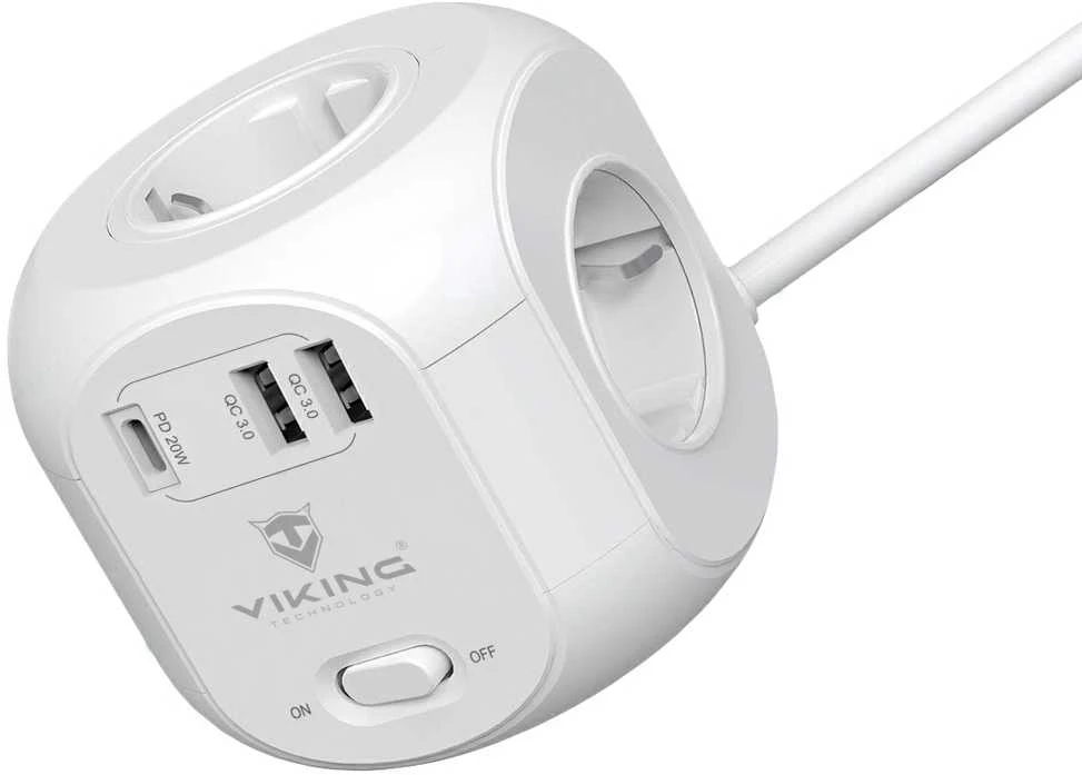 Viking AC Cube prailgintuvas su USB jungtimis