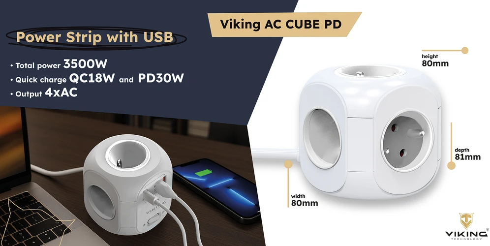 Viking AC Cube PD maitinimo adapteris