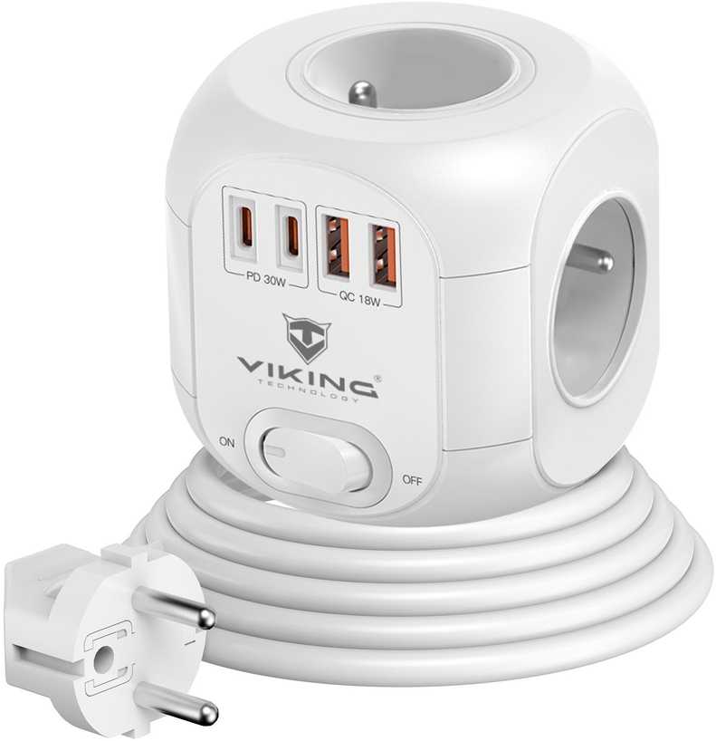 Viking síťový adaptér AC CUBE PD30