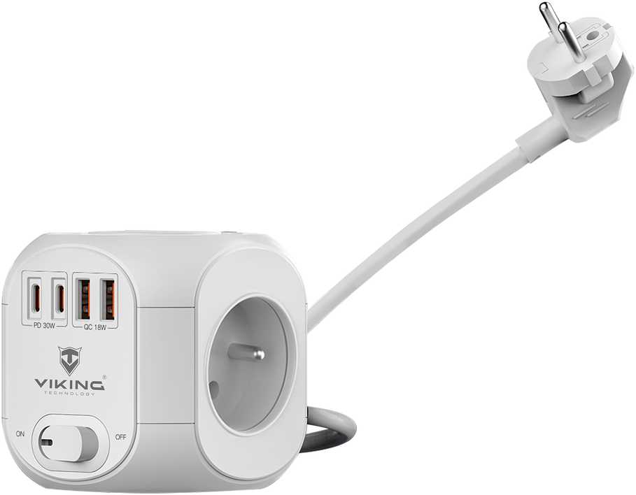 Viking síťový adaptér AC CUBE PD30