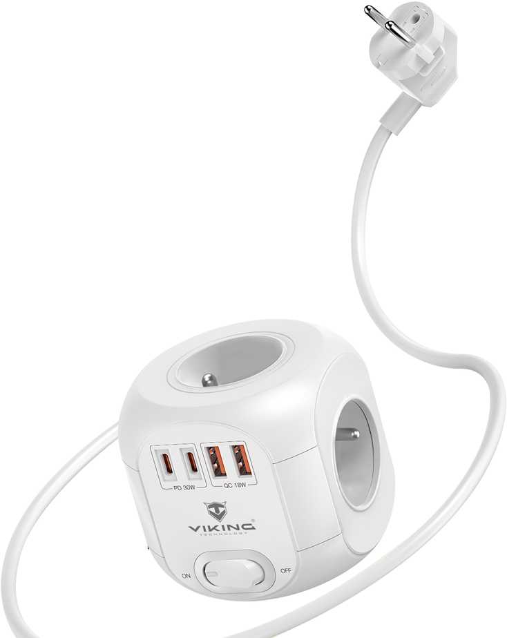 Viking síťový adaptér AC CUBE PD30