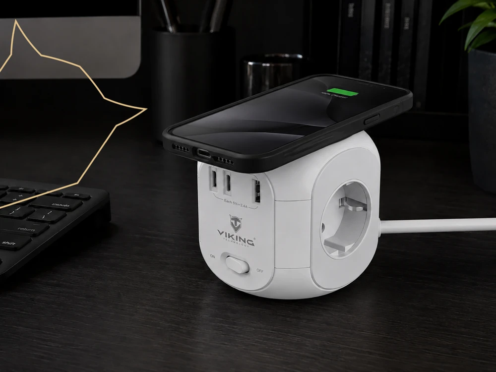 Viking Technology Viking AC Cube W33 Power Adapteris