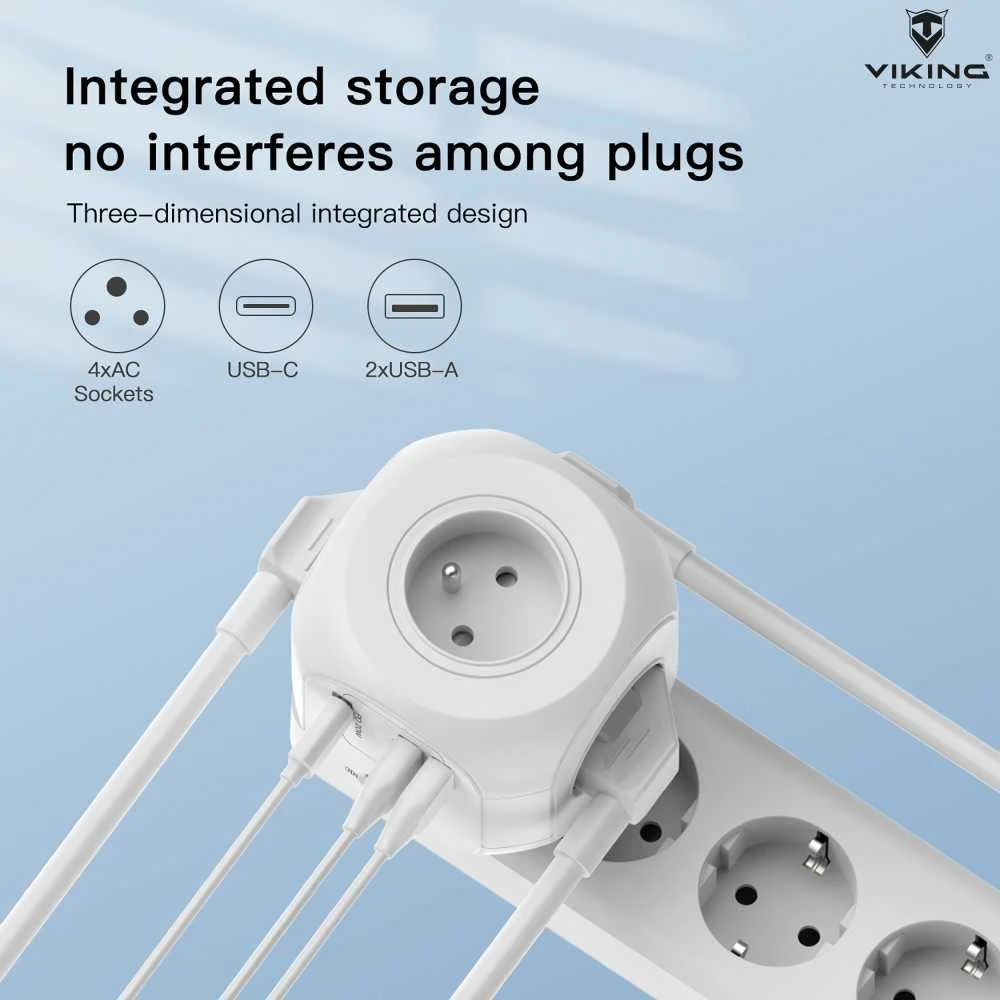 Viking AC43 adapterio techninė schema ir jungtys