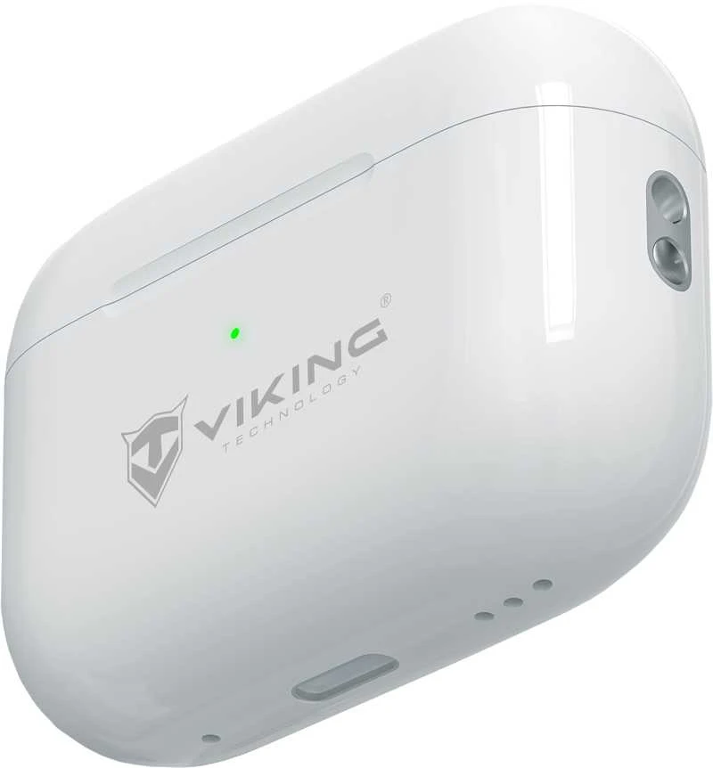 Ausinės Viking bluetooth ausinės su mikrofonu VPRORT, balta