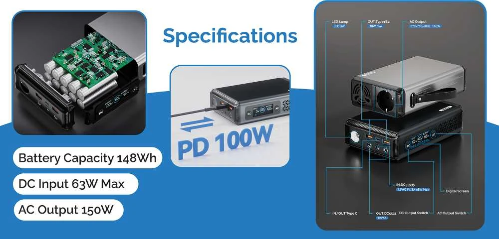 Vikingų elektrinės VALI150 1488 Wh