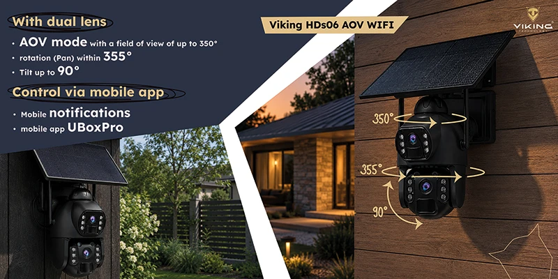 Viking Technology Viking HDs06 AOV WiFi Solar HD Kamera