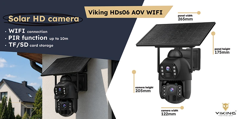 Viking Technology Viking HDs06 AOV WiFi Solar HD Kamera