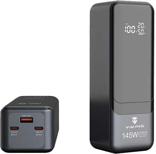 Powerbank Viking Viking power banka PN-964PD, 27000 mAh, juoda