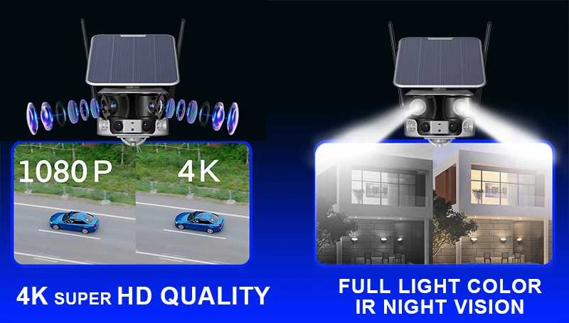 Viking saulės lauko 4K kamera PRIME-WiFi