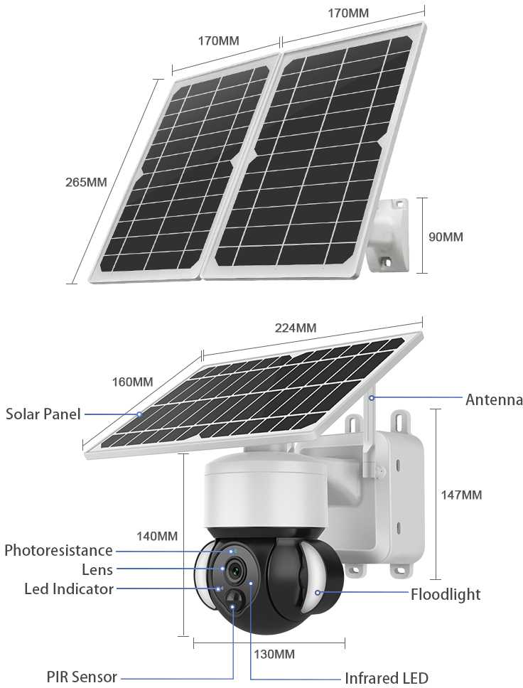 Viking Solar lauko HD kamera HDs02 4G, juoda