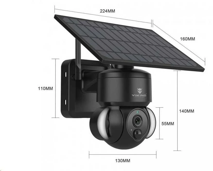 Kamera IP Viking Viking solární HD kamera HDs01 4G
