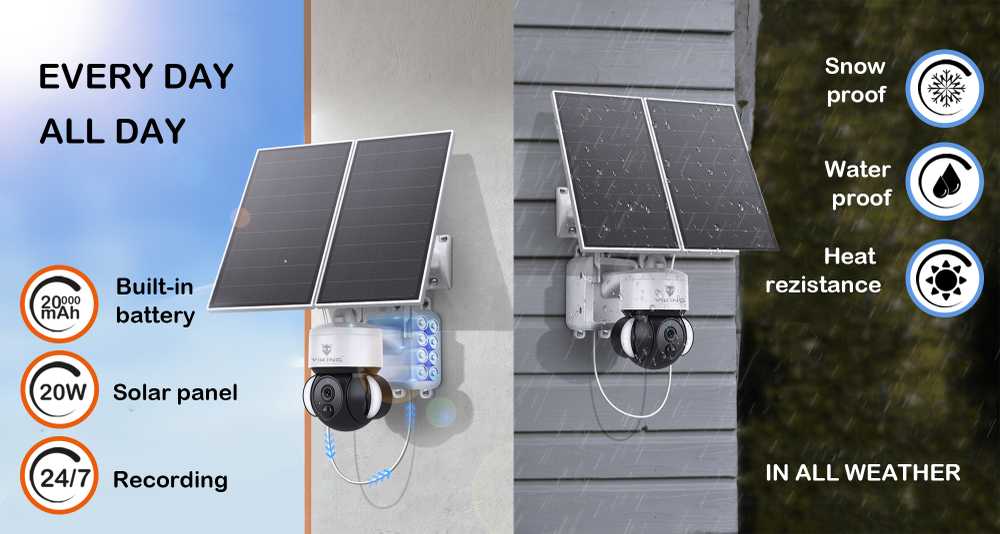 Viking saulės HD kamera HDs03 4G, juoda
