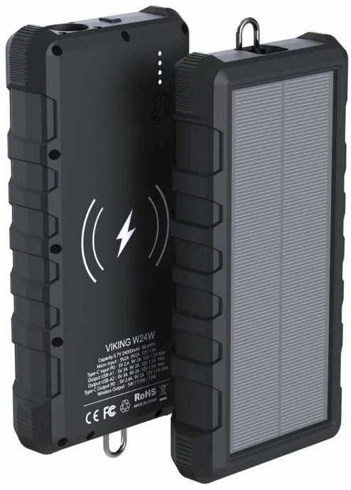 Powerbank Viking W24W 24000mAh Juodas