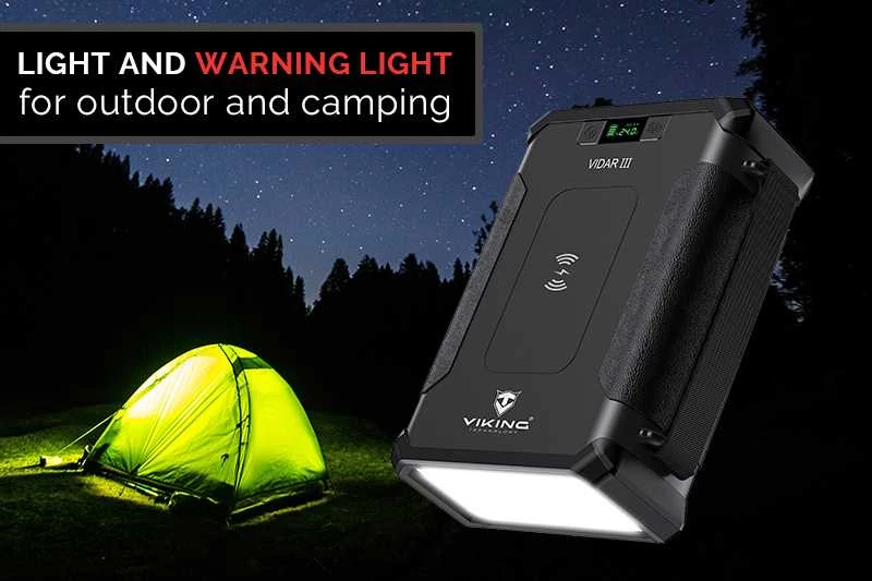 Viking Powerbank Viking lauko maitinimo blokas VIDAR III, 96000 mAh, belaidis įkrovimas