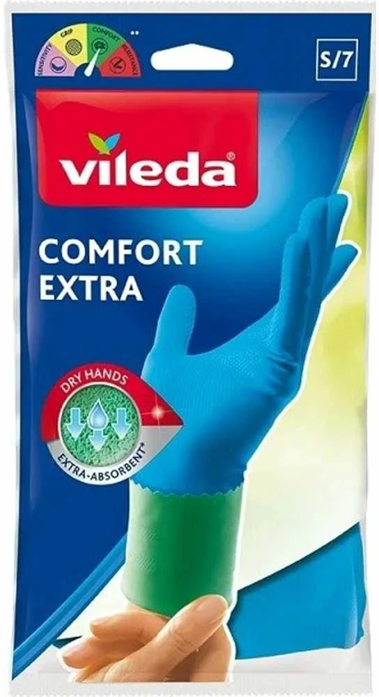 Vileda Comfort Extra lateksinės pirštinės, M dydis