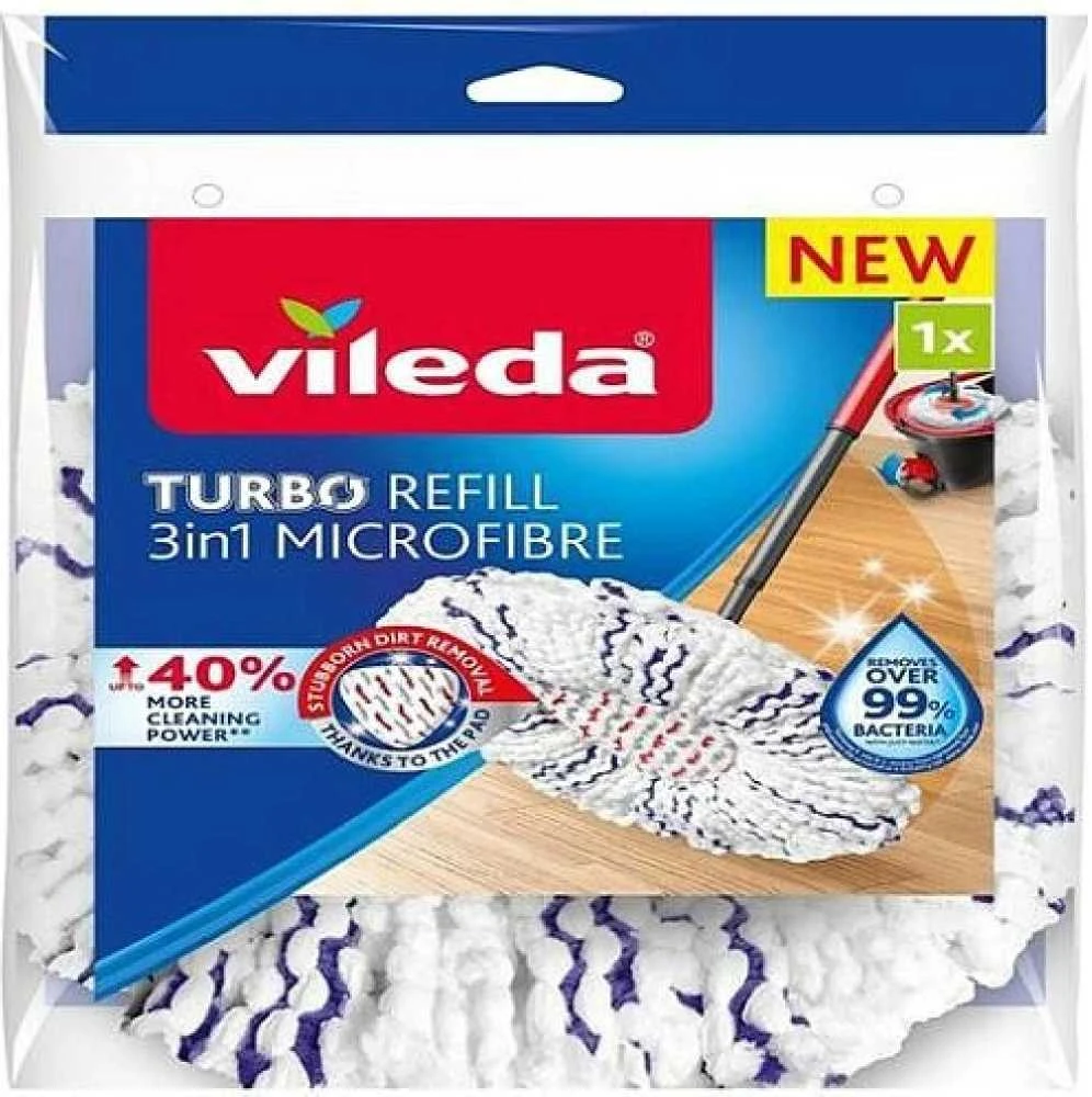 Vileda TURBO Papildymas 3in1 Mikropluošto šluostė
