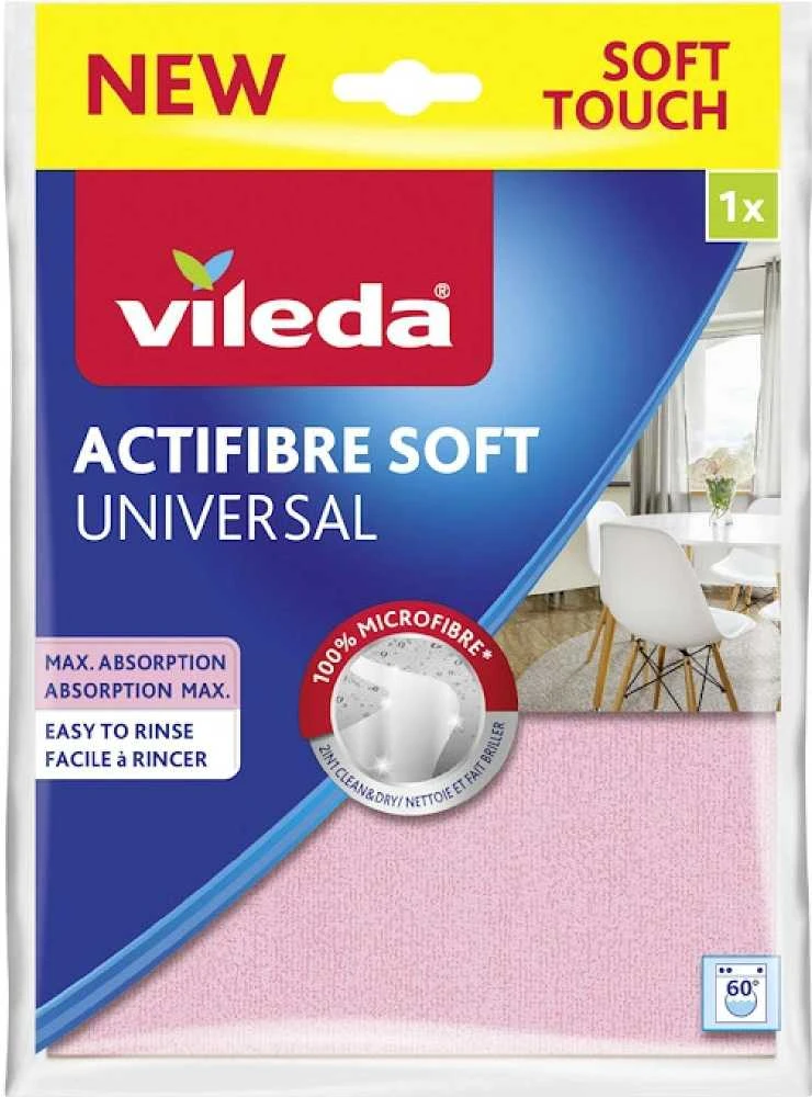 Vileda ACTIFIBRE Soft Universal Minkštas audinys 2 vnt.