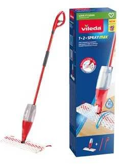 Grindų valymo šepetys su purkštuku Vileda 1 2 SPRAY MAX Box