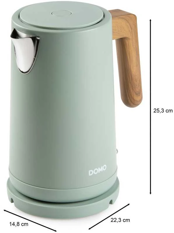 Virdulys Domo Elegancki virdulys 1.7L, 2200W, Matt Žalias, filtras