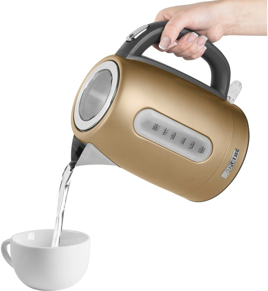 Elektrinis virdulys sendinto aukso spalvos 1.7 L Sencor