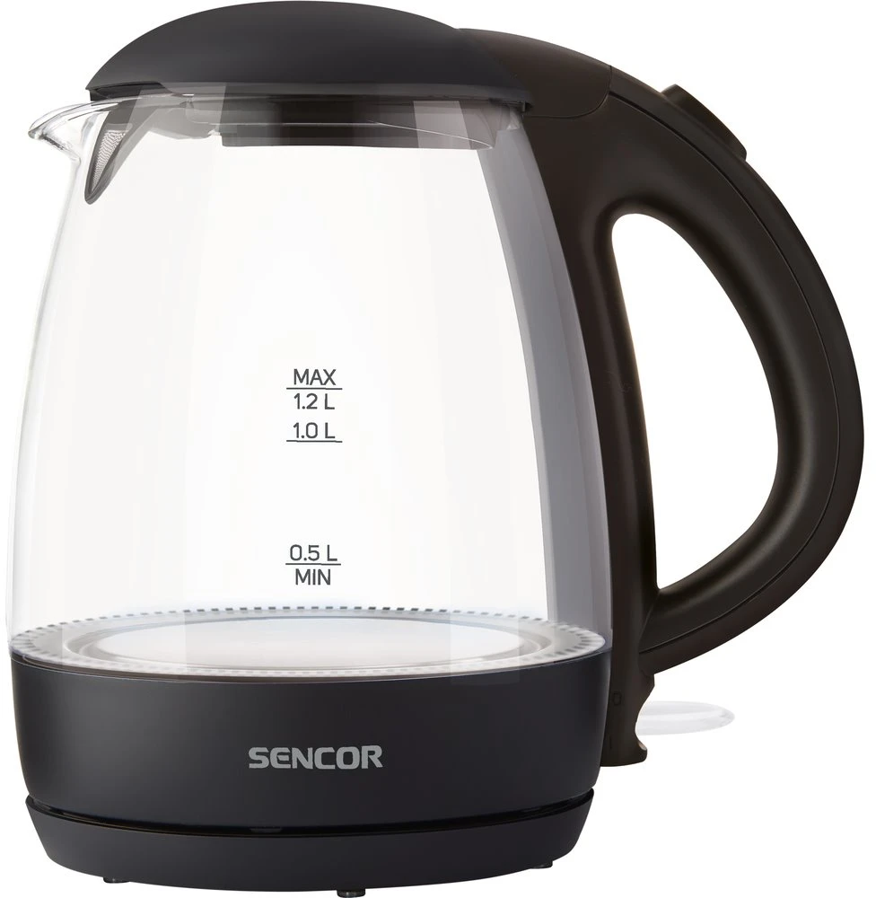 Sencor elektrinis virdulys, stiklinis 1,2l SWK2300BK
