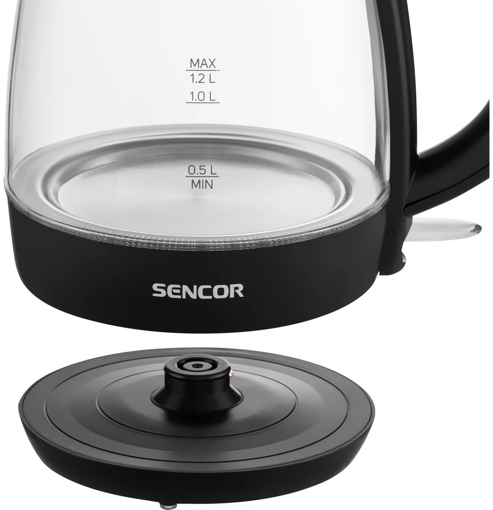 Sencor elektrinis virdulys, stiklinis 1,2l SWK2300BK
