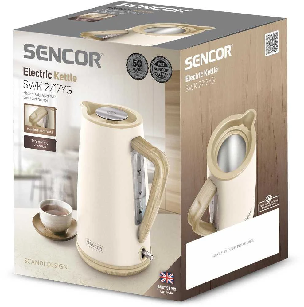 Sencor elektrinis virdulys 1.7L ner.pl.2200W SWK2717YG
