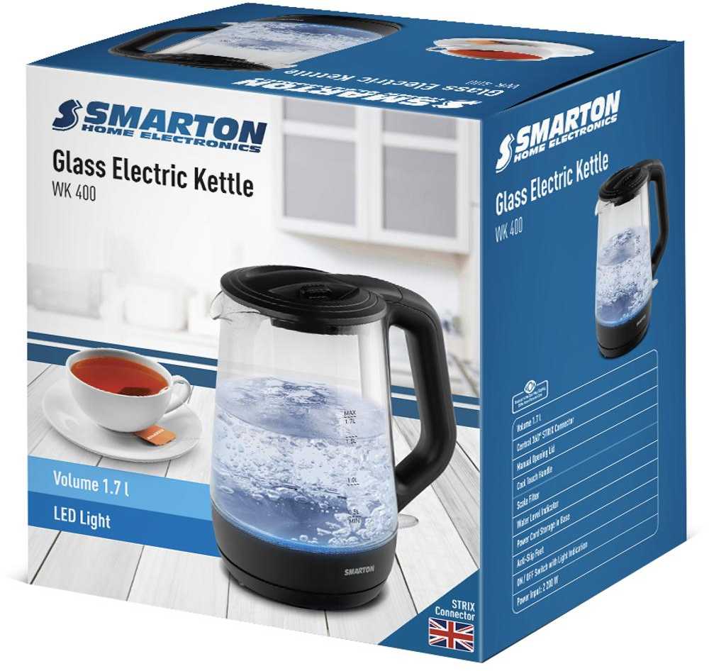 Smarton elektrinis virdulys 1,7l stiklinis WK400
