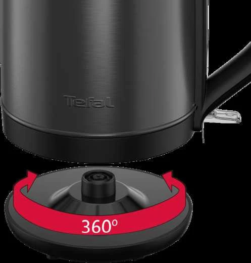 TEFAL Virdulys | KO5S08E0 Subito | Electric | 2400 W | 1.7 L | Nerūdijantis plienas | 360° rotational base | Pilkas