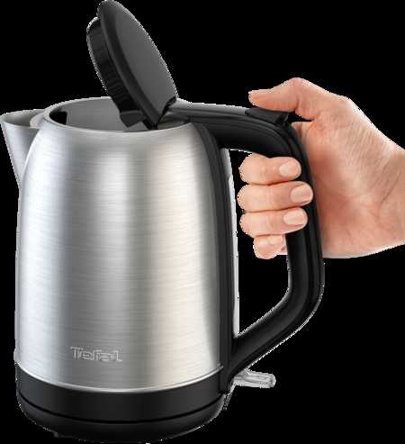 Tefal Subito KO5S0DE0 electric virdulys 1.7 L 2400 W Juodas, Nerūdijantis plienas