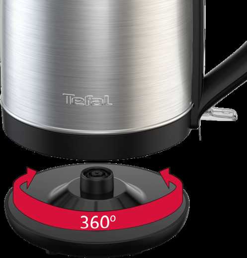 Tefal Subito KO5S0DE0 electric virdulys 1.7 L 2400 W Juodas, Nerūdijantis plienas