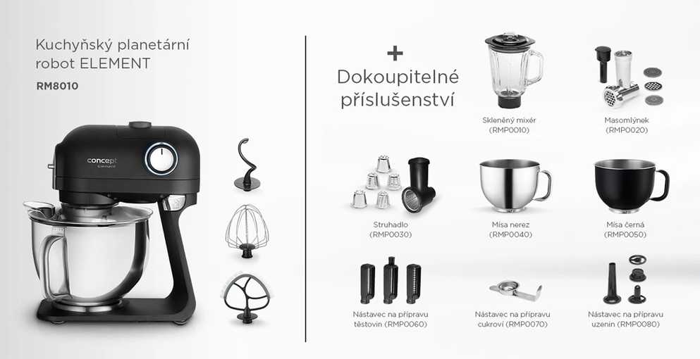 Robot planetarny 1200W RM8010 CONCEPT