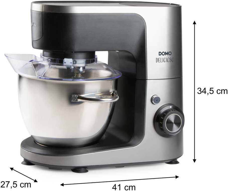 Virtuvinis kombainas Robot planetarny Domo DOMO DO9293KR Robot planetarny DELICIOSO 1200W su priedais